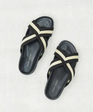 Cotton Crossover Sandal