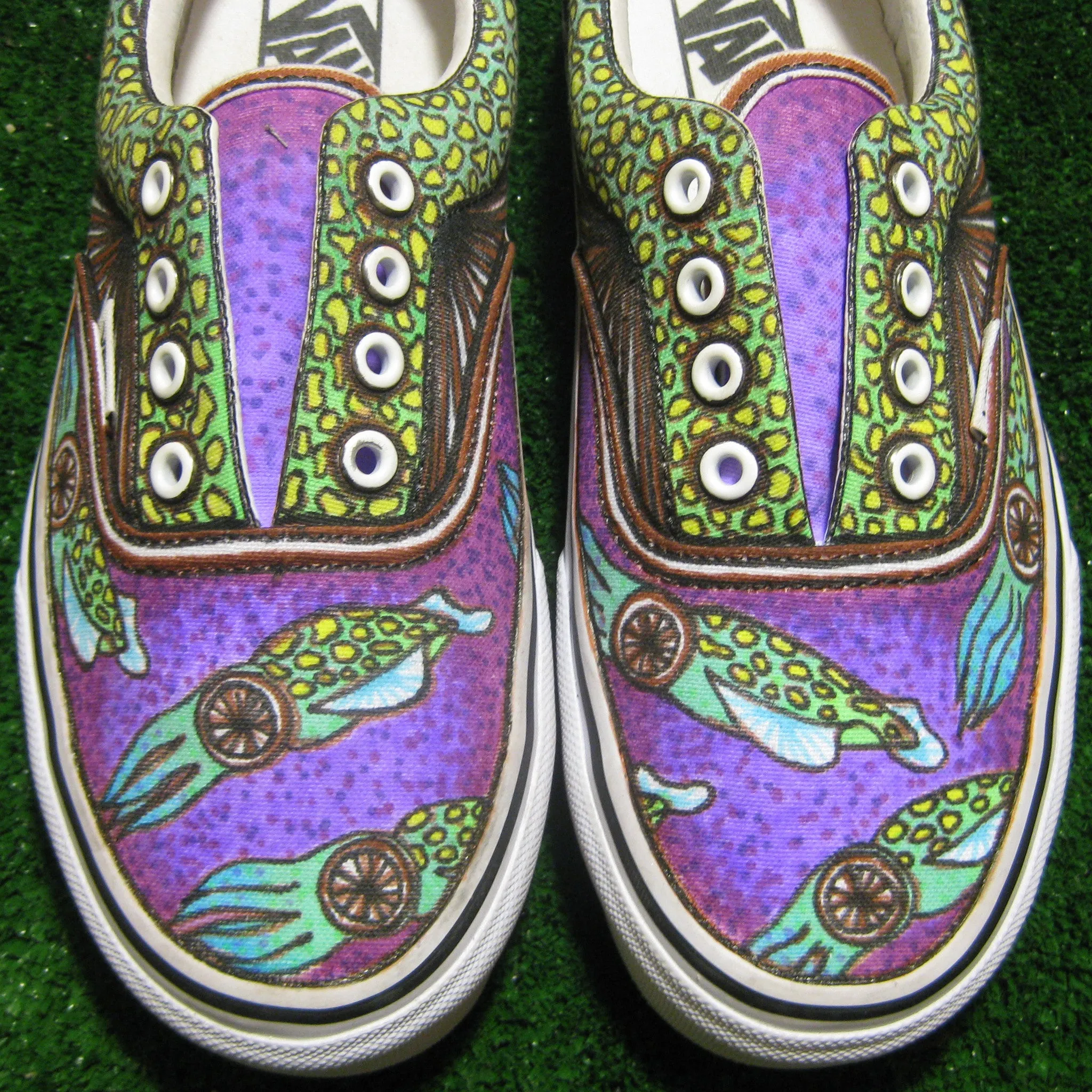 Custom designed Vans Slip On Sneakers