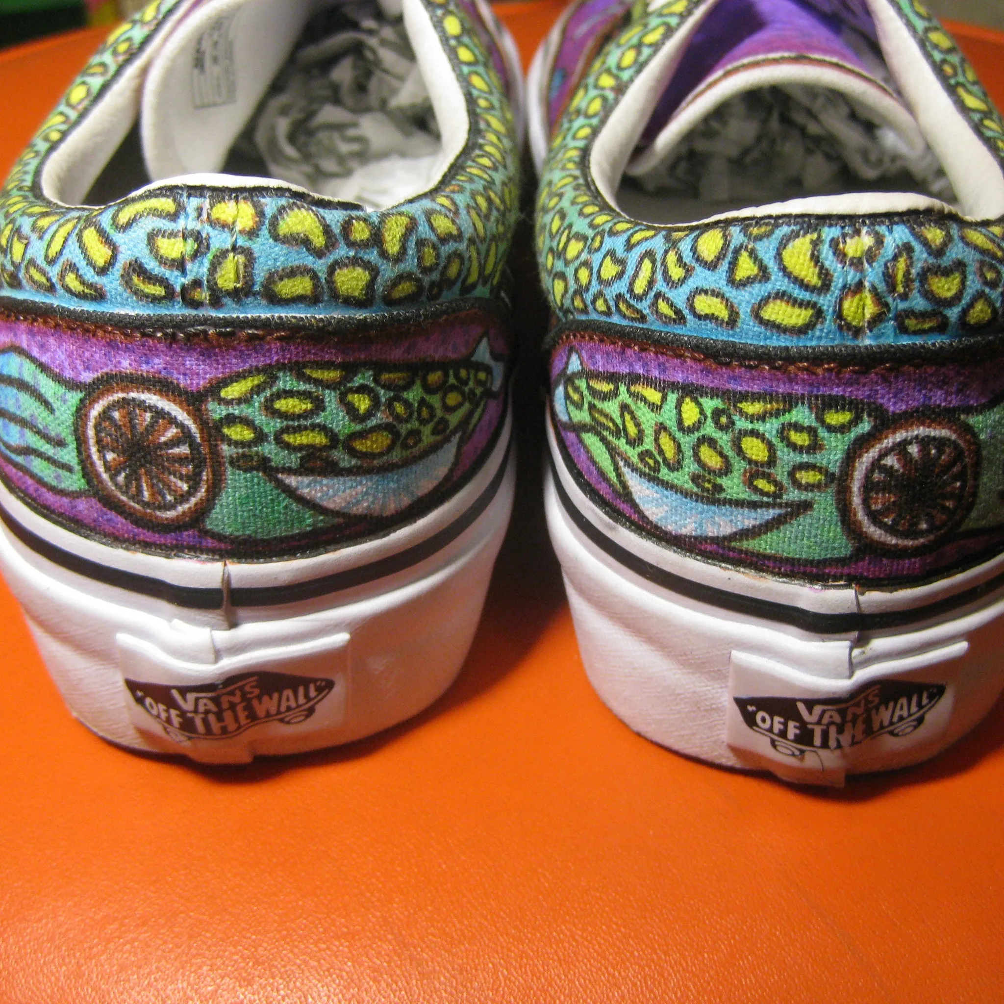 Custom designed Vans Slip On Sneakers