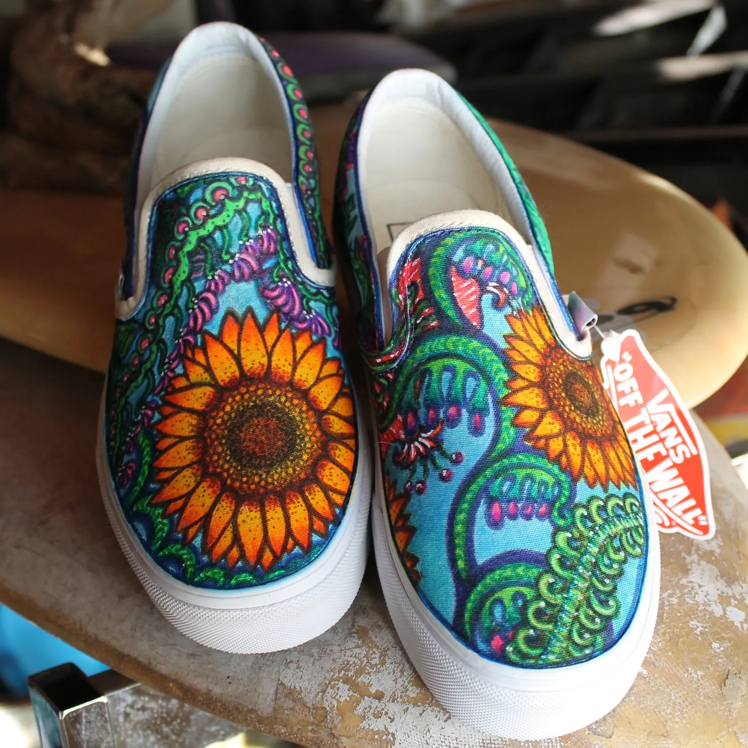 Custom designed Vans Slip On Sneakers