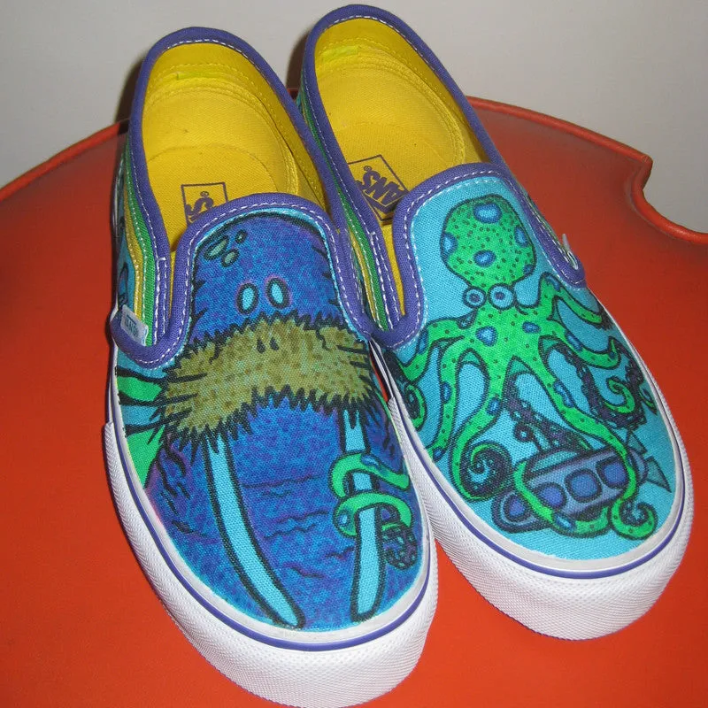 Custom designed Vans Slip On Sneakers