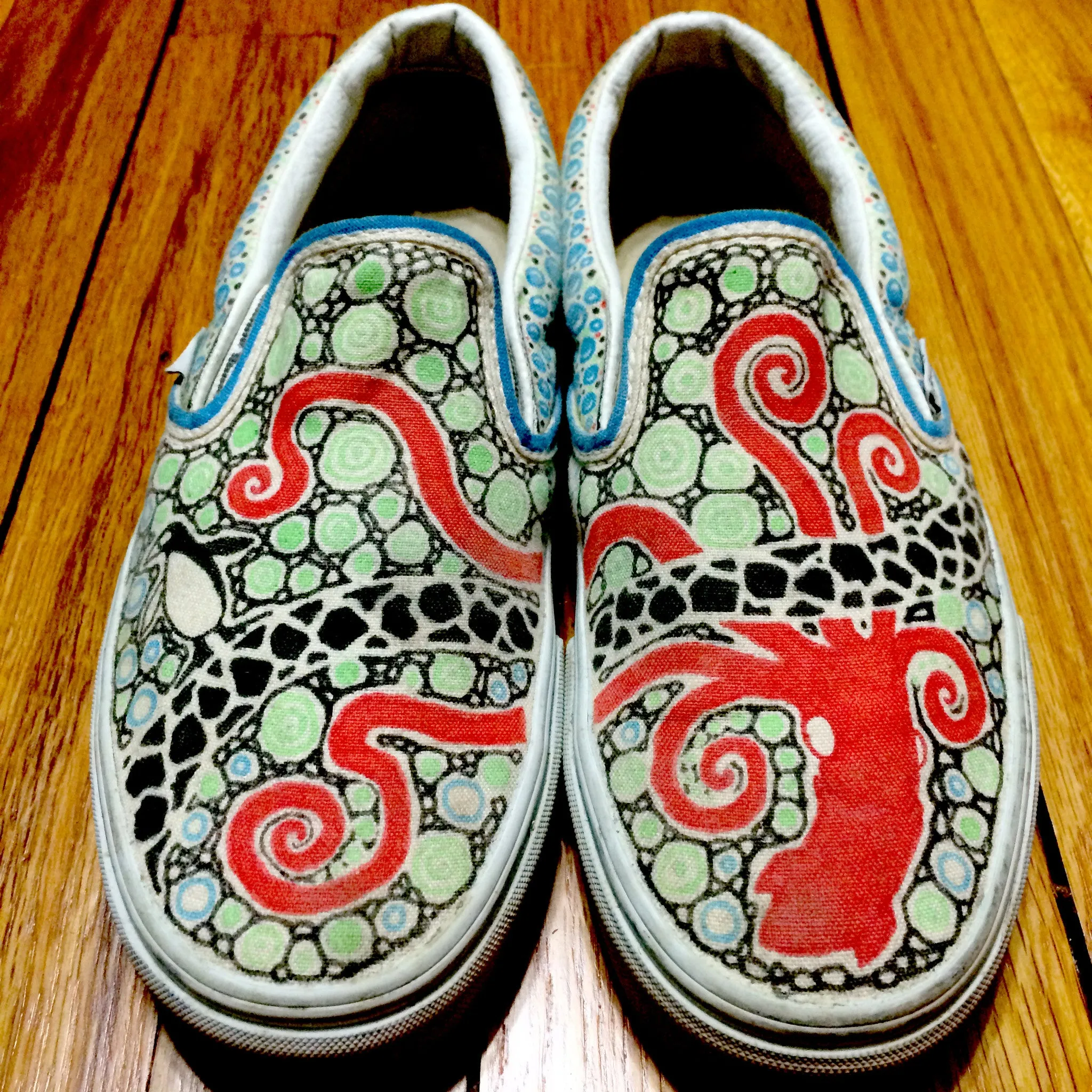 Custom designed Vans Slip On Sneakers