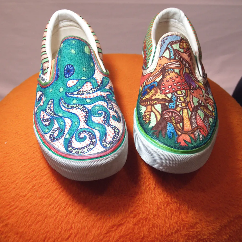 Custom designed Vans Slip On Sneakers