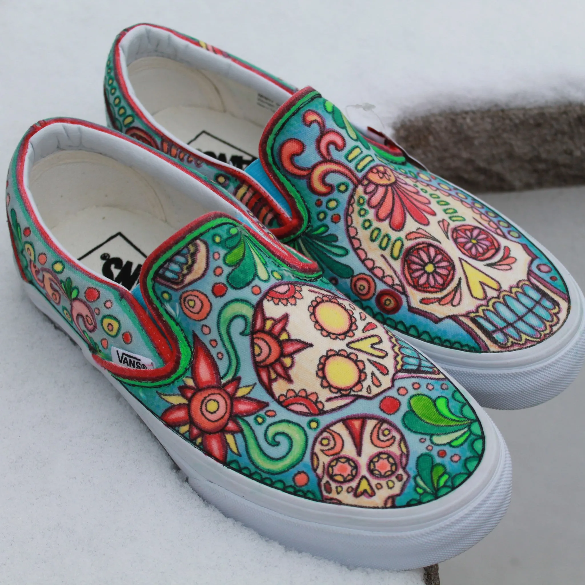 Custom designed Vans Slip On Sneakers