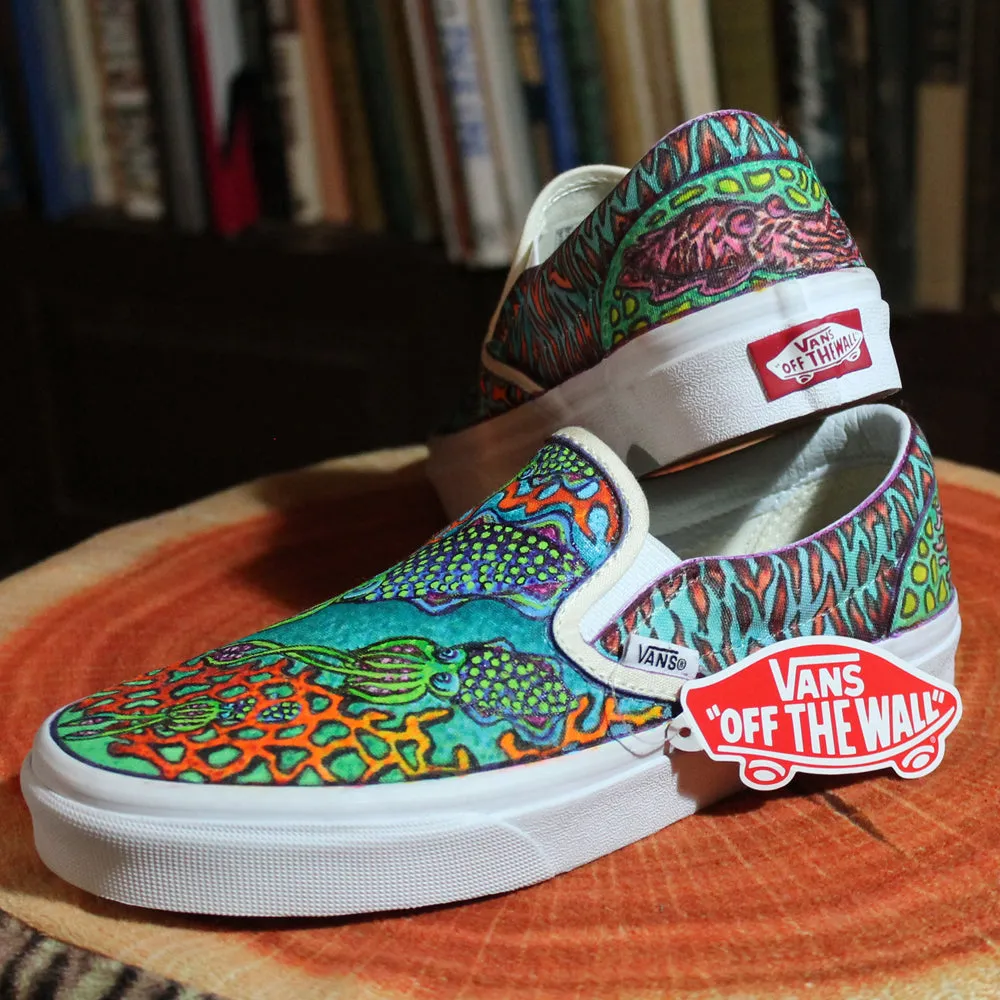 Custom designed Vans Slip On Sneakers