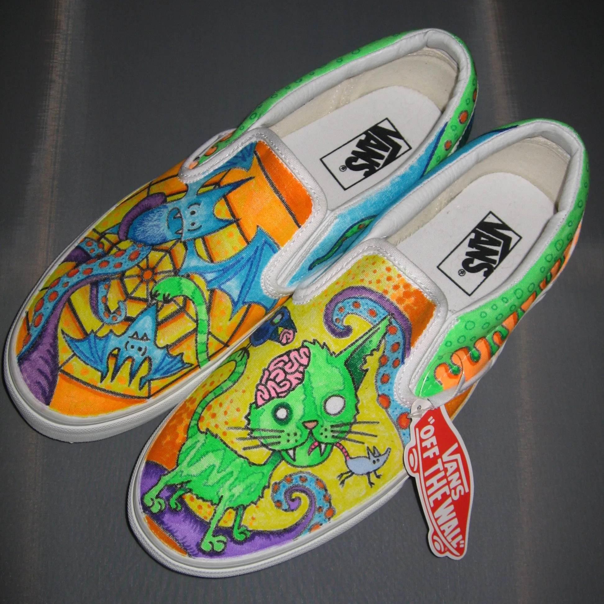 Custom designed Vans Slip On Sneakers