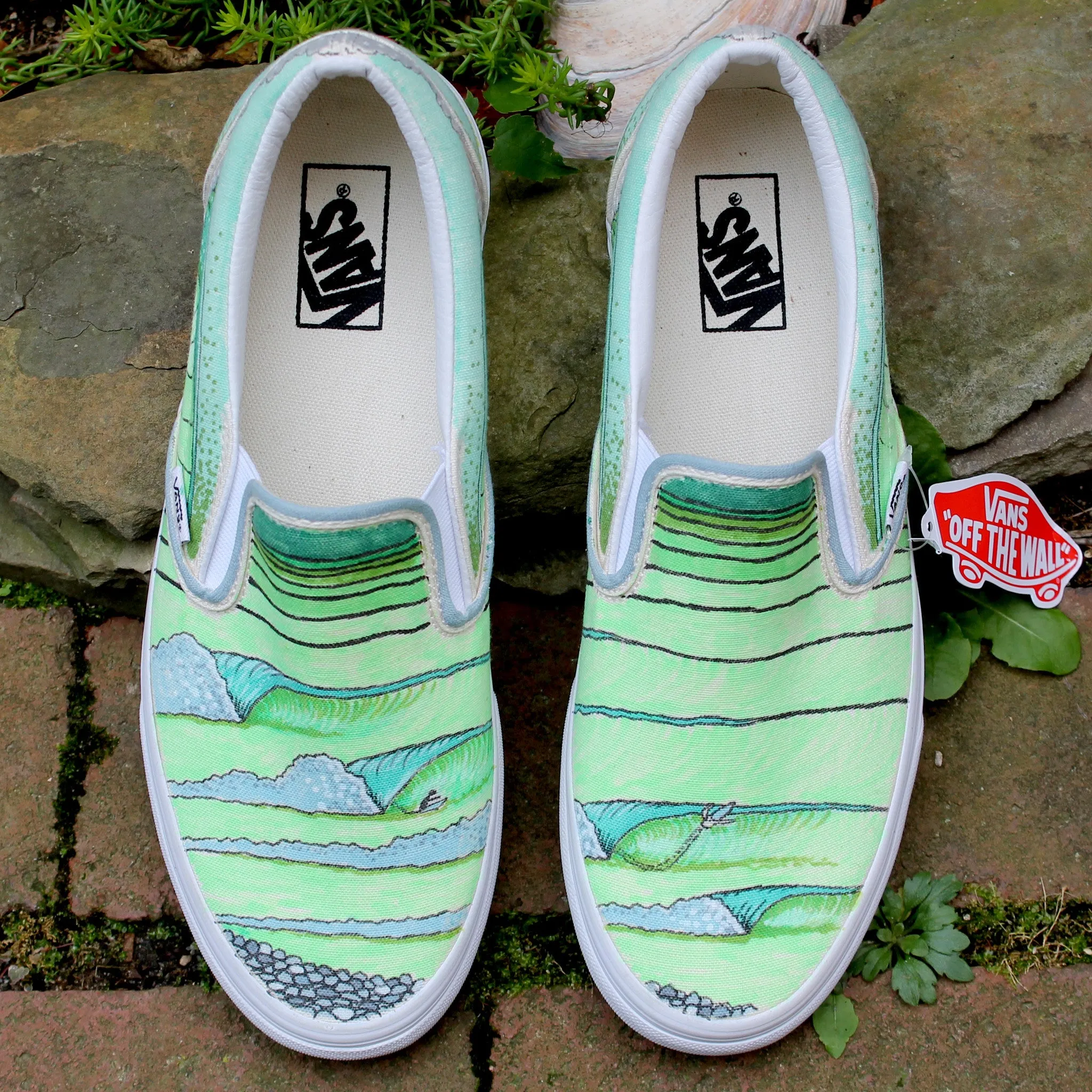 Custom designed Vans Slip On Sneakers