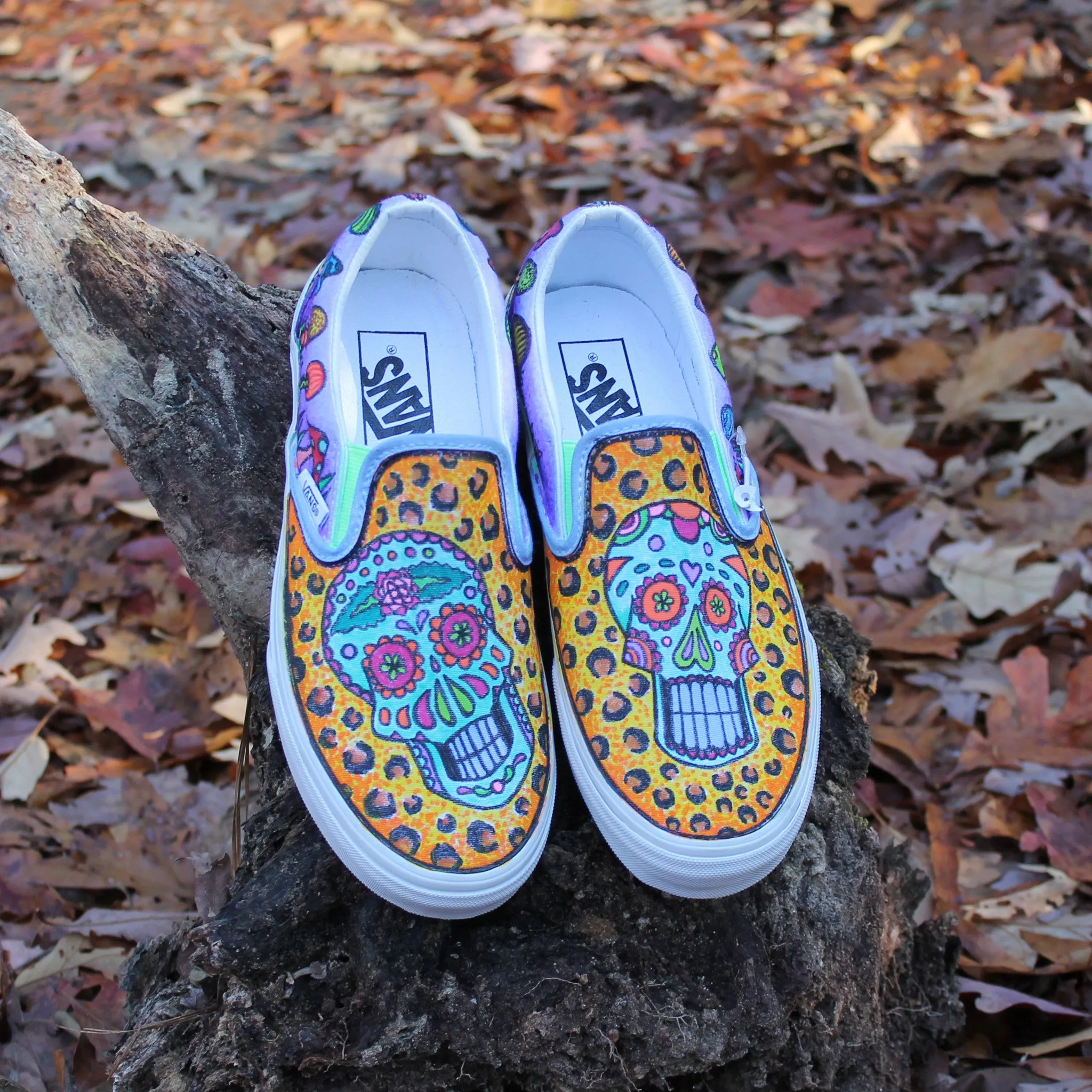 Custom designed Vans Slip On Sneakers