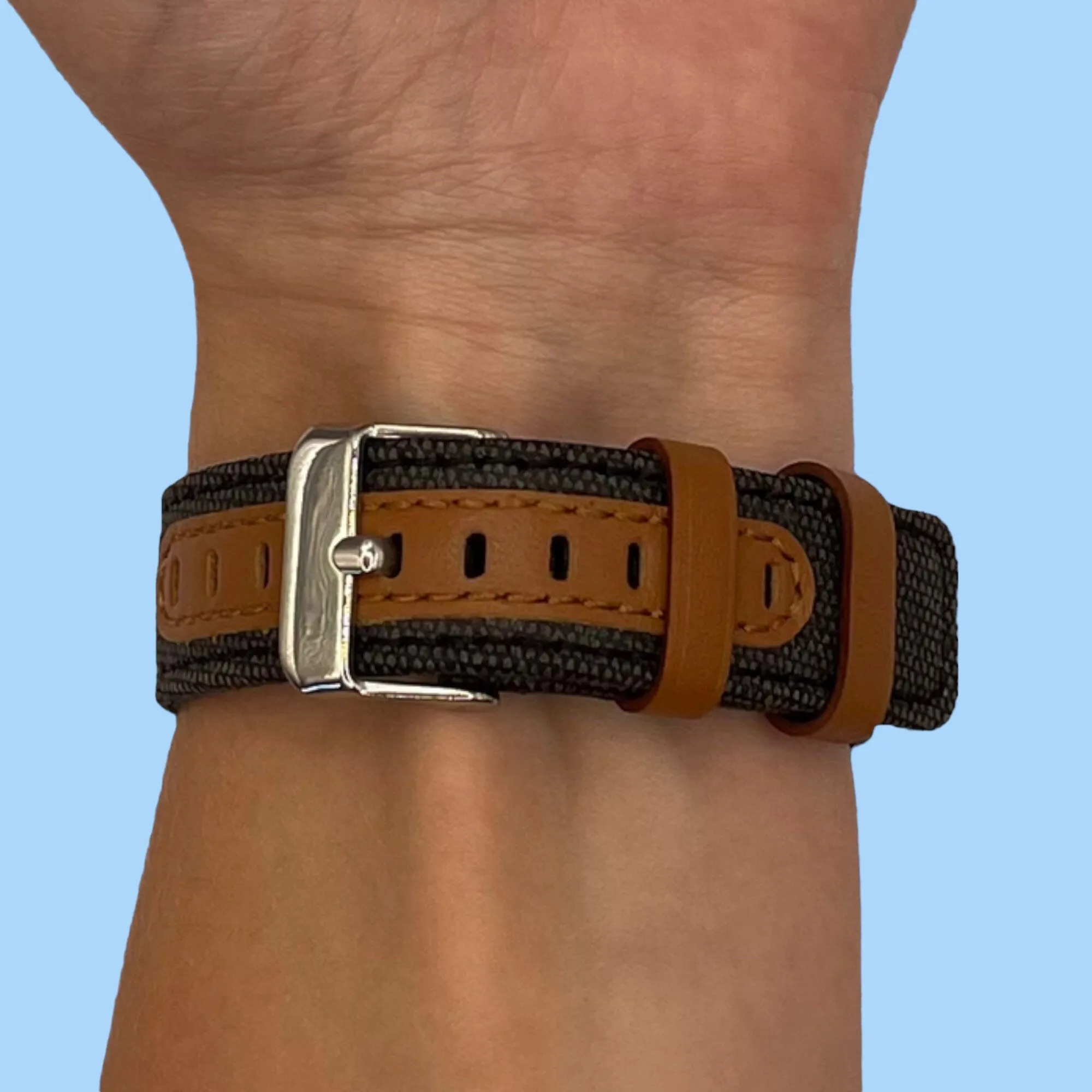 Denim & Leather Watch Straps Compatible with the Suunto 3 & 3 Fitness