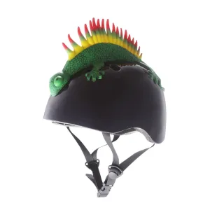 Dimensions Lizard Mohawk Bike Helmet for Kids Ages 8  (Stylish)