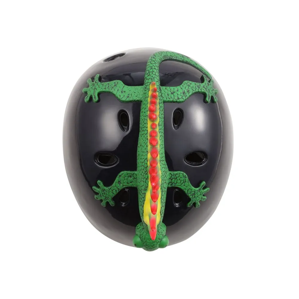 Dimensions Lizard Mohawk Bike Helmet for Kids Ages 8  (Stylish)