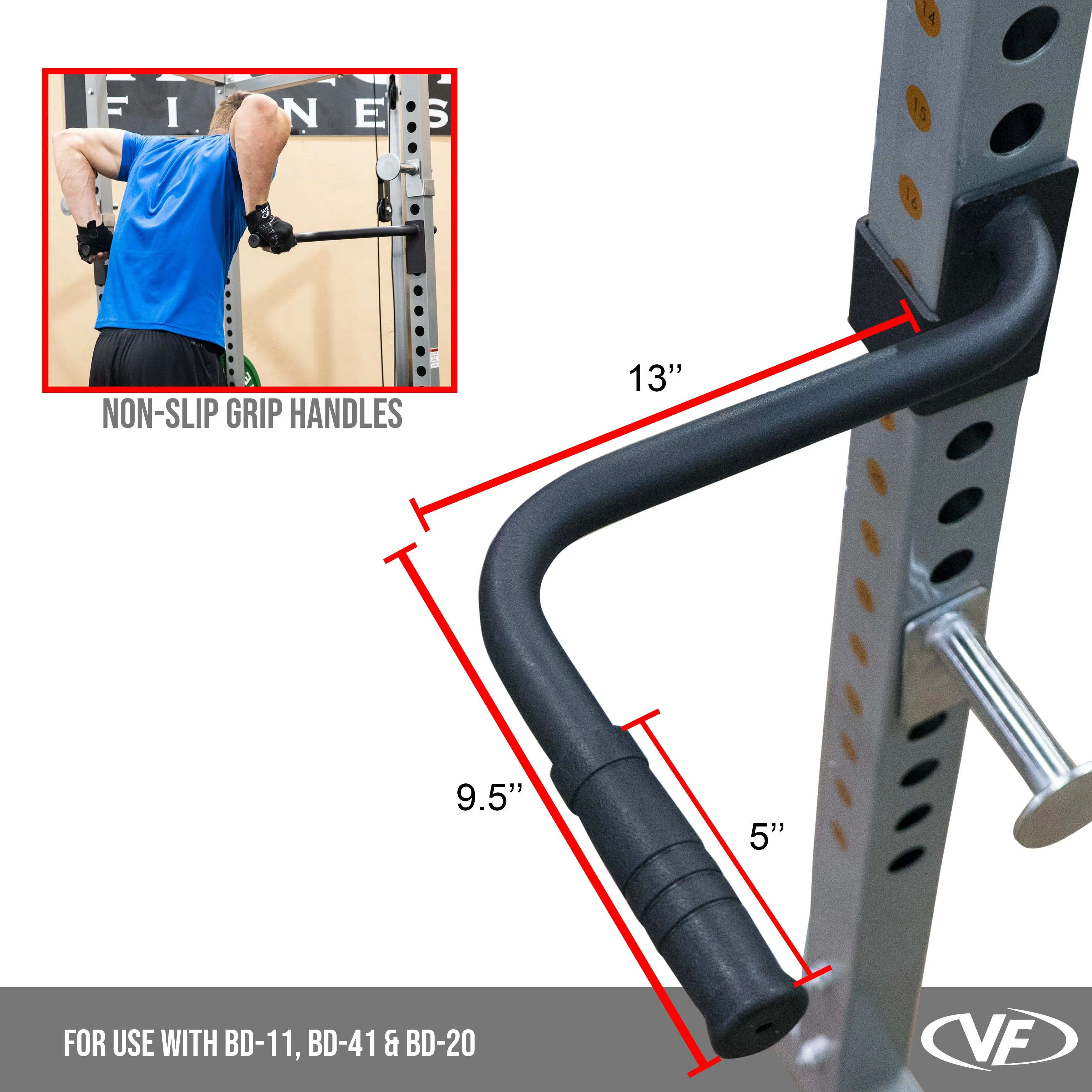 Dip Handle Attachments for 2.5x2.5 Power Racks