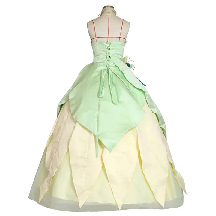 Disney Princess and the Frog Princess Tiana Cosplay Costume