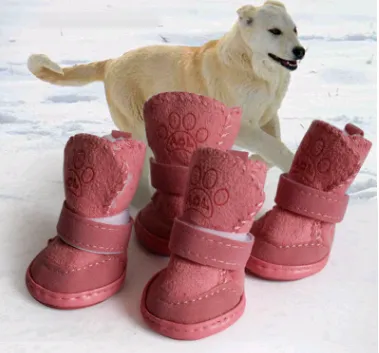 Dog Lambskin Snow Shoes Cotton - GlamzLife