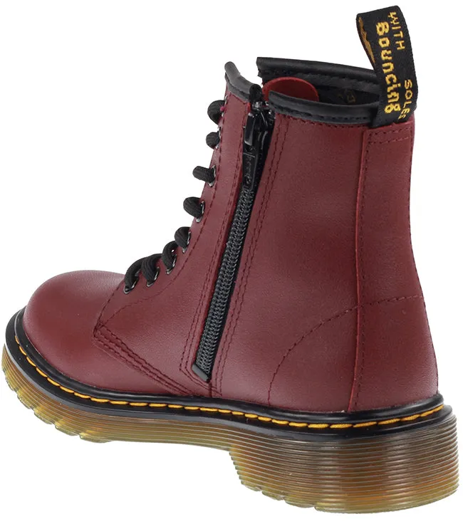 Dr Martens Shoes Kids 1460 Softy T Cherry Red