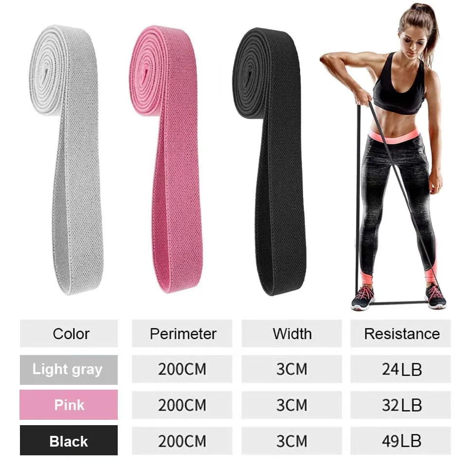 Durable Circle Band Yoga Anti-slip Gym Fitness Rubber Band Exercise Braided Elastic Band Hip Lifting Resistance Band