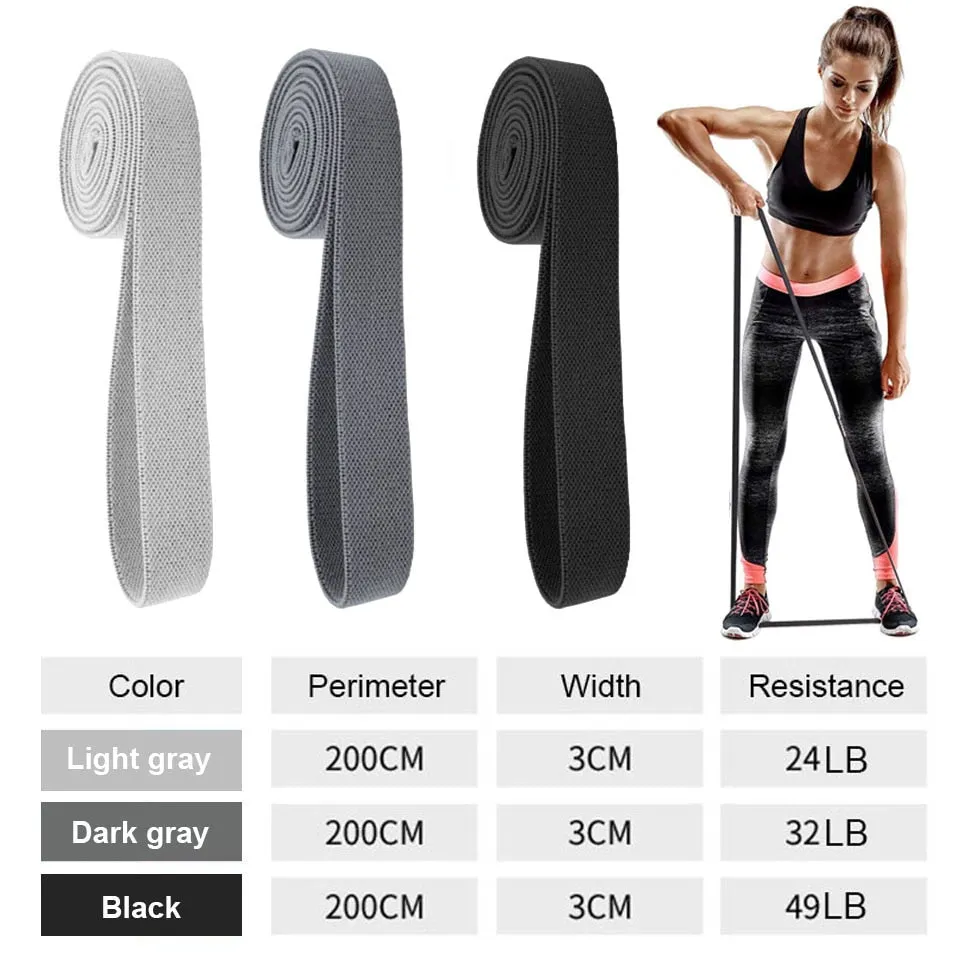 Durable Circle Band Yoga Anti-slip Gym Fitness Rubber Band Exercise Braided Elastic Band Hip Lifting Resistance Band