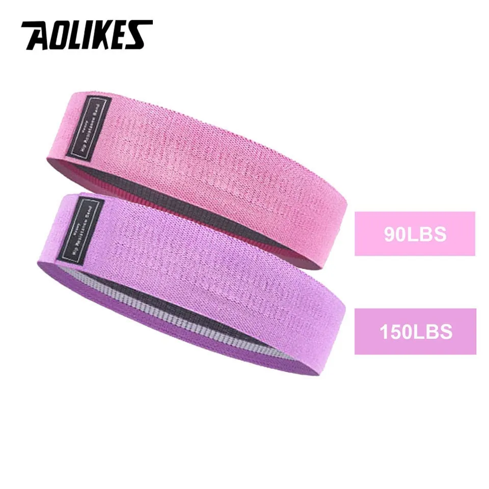 Durable Circle Band Yoga Anti-slip Gym Fitness Rubber Band Exercise Braided Elastic Band Hip Lifting Resistance Band