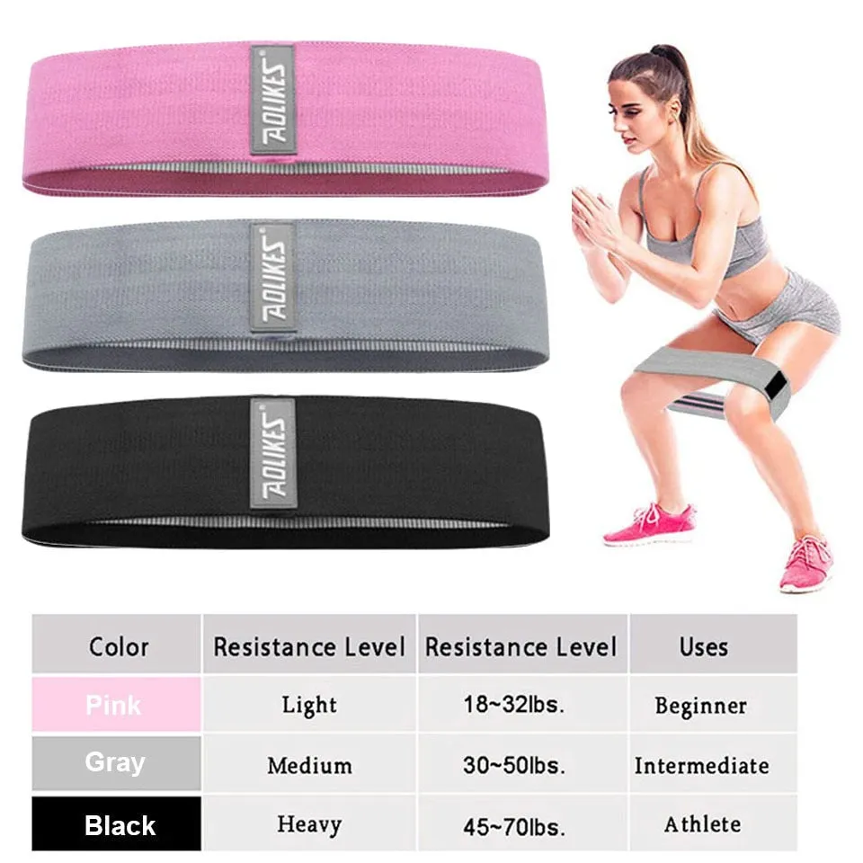 Durable Circle Band Yoga Anti-slip Gym Fitness Rubber Band Exercise Braided Elastic Band Hip Lifting Resistance Band