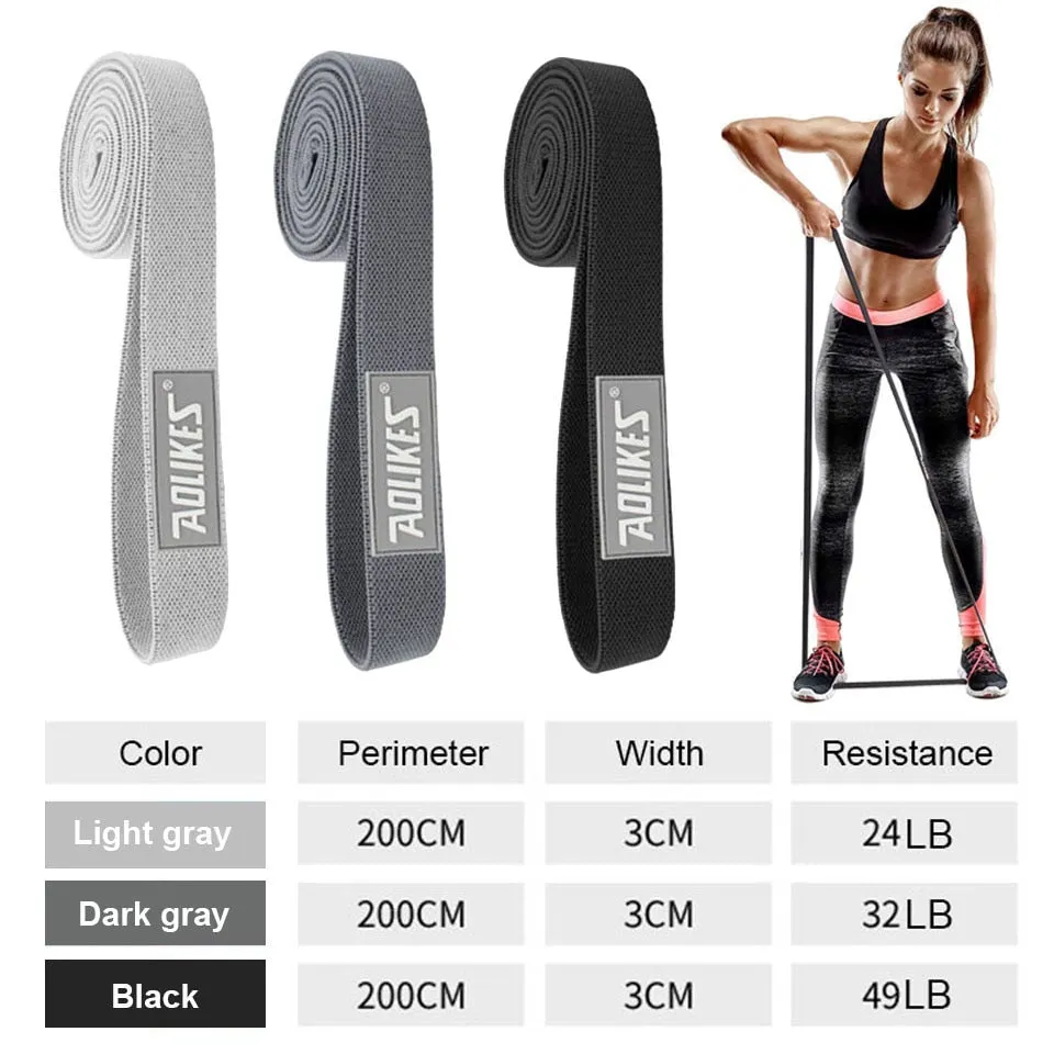 Durable Circle Band Yoga Anti-slip Gym Fitness Rubber Band Exercise Braided Elastic Band Hip Lifting Resistance Band