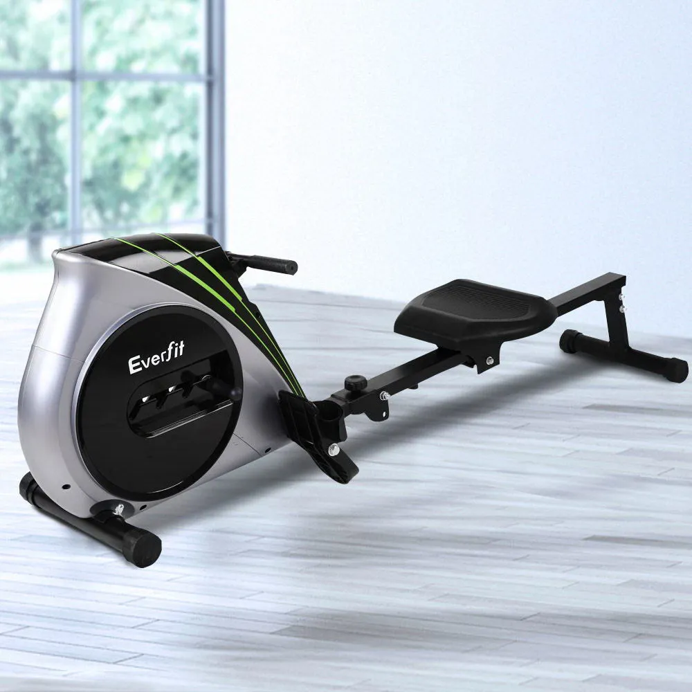 Durable Quiet Rowing Machine, LCD Display, Foldable - Everfit