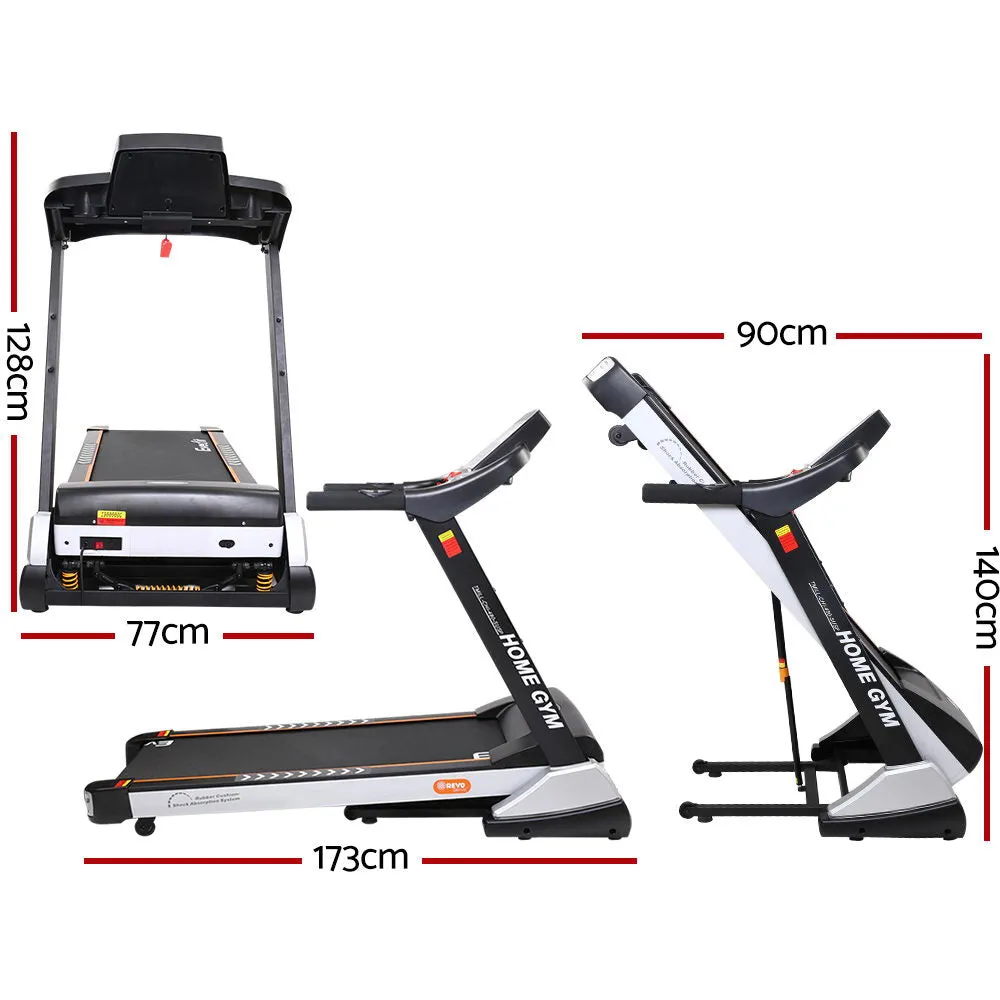 Electric Auto Incline Treadmill, 18 Speed, 12 Programs – Everfit