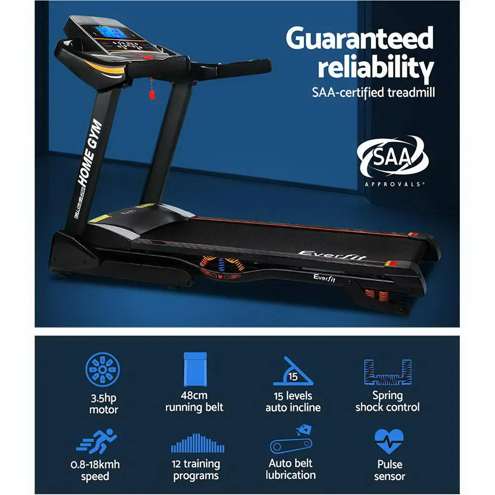 Electric Treadmill 18 Speed Levels with LCD Display Everfit