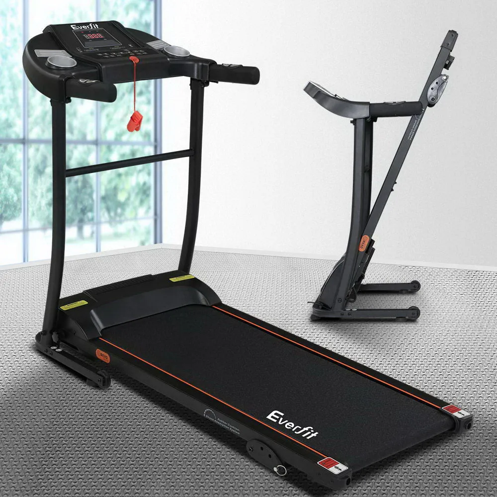 Electric Treadmill 400mm Incline, LCD Display, 12 Programs - Everfit