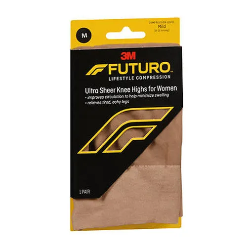 Energizing Ultra Sheer Knee Highs For Women Mild Medium each By Futuro