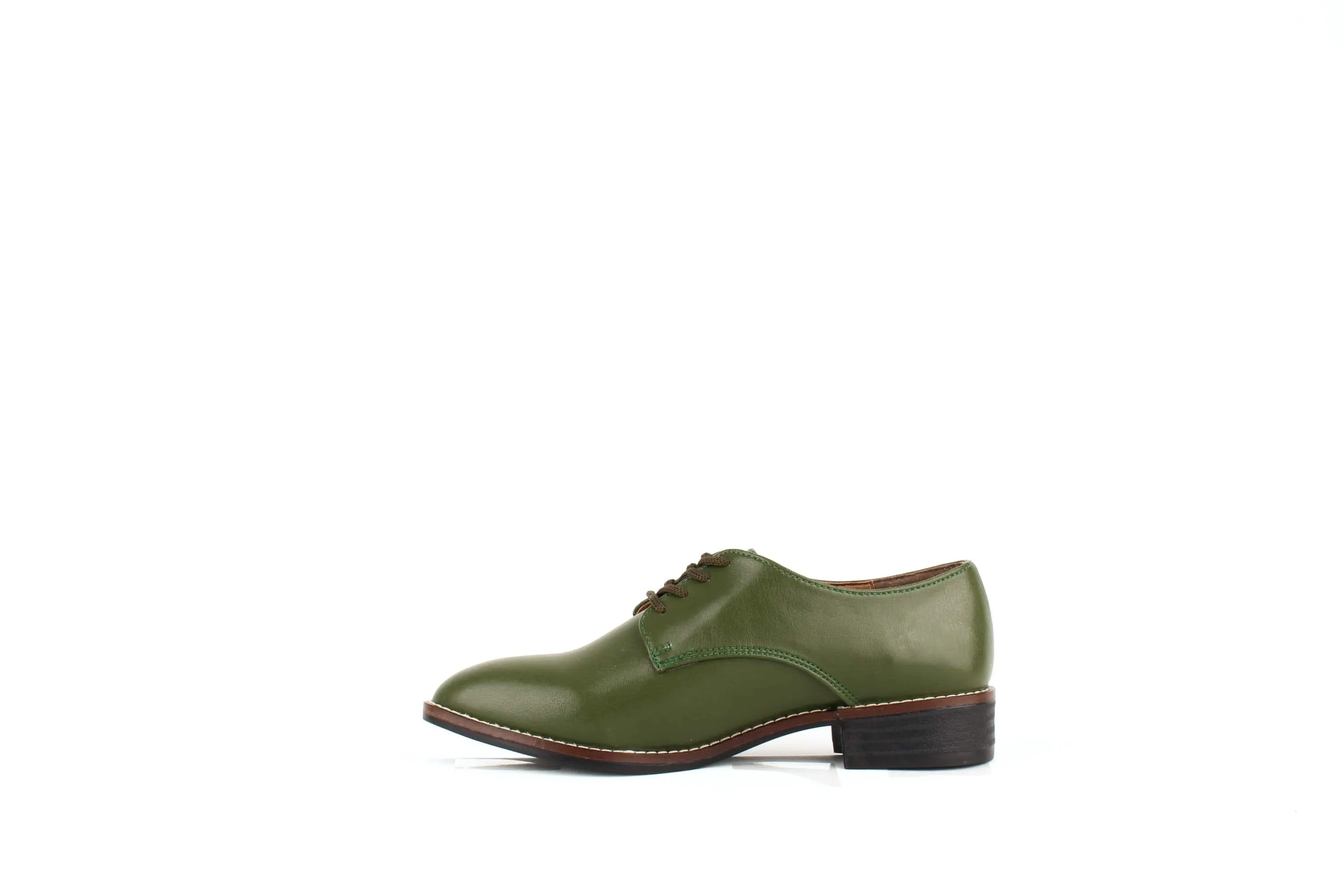 Esther Desserto® Cactus Leather Vegan Derby Shoe | Green