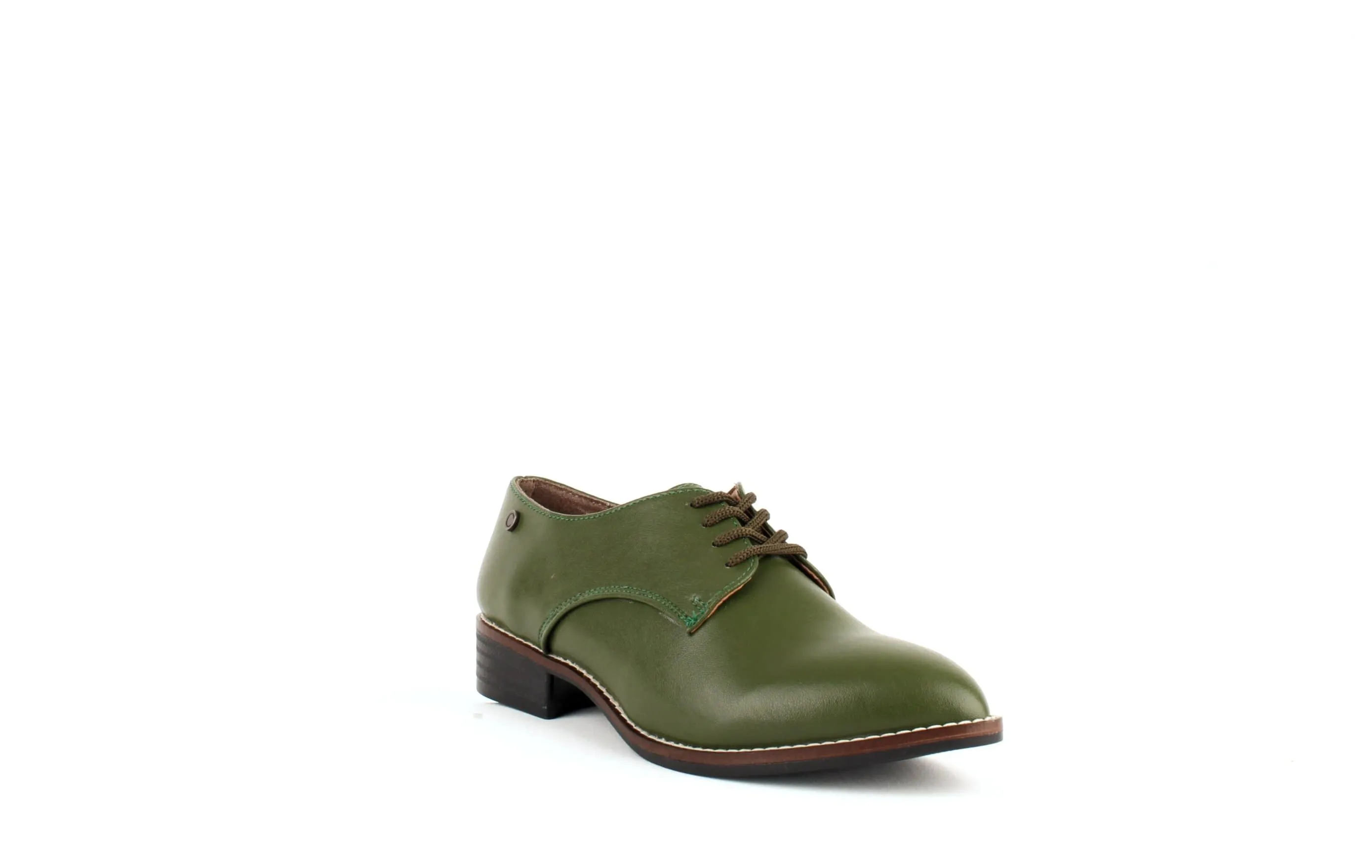 Esther Desserto® Cactus Leather Vegan Derby Shoe | Green