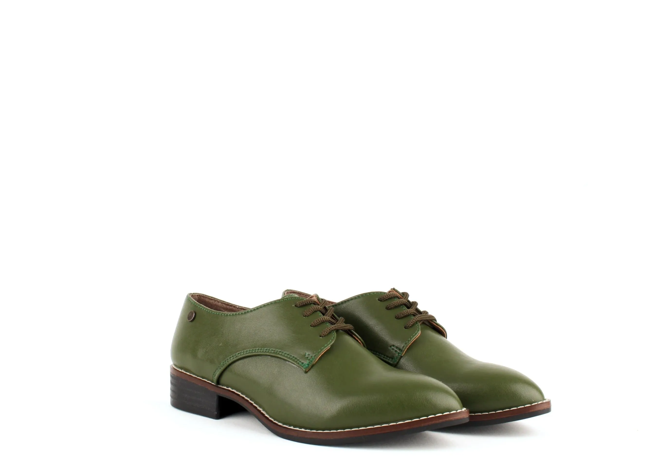 Esther Desserto® Cactus Leather Vegan Derby Shoe | Green