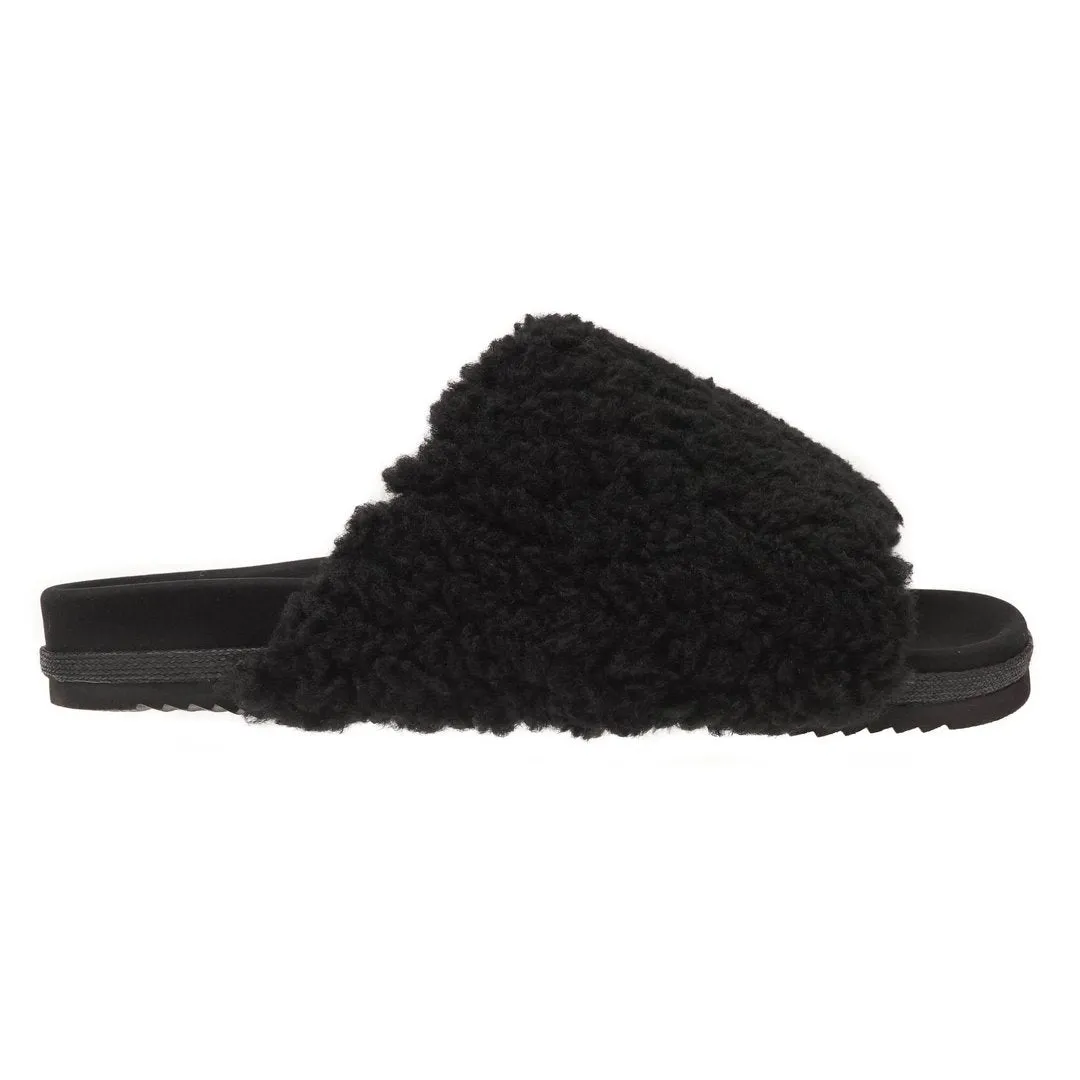 Faux Shearling Slider Slippers