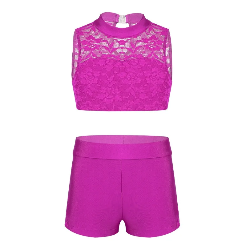 Felicia Lace Crop Top & Shorts