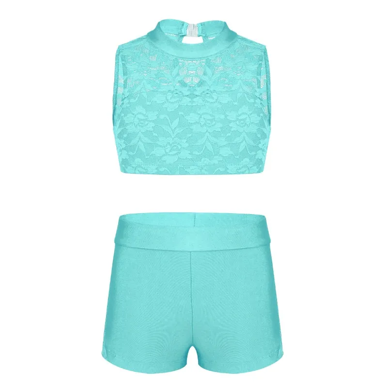 Felicia Lace Crop Top & Shorts