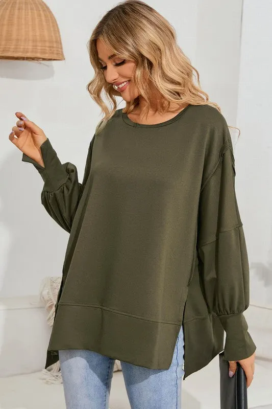 Finley Drop Shoulder Oversized Top