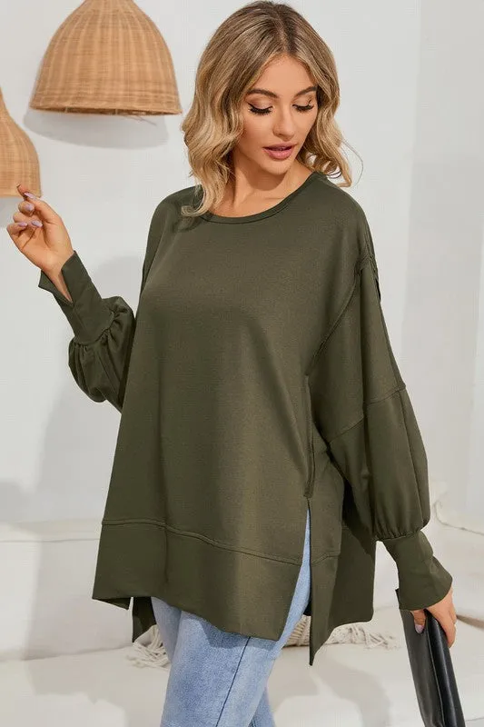 Finley Drop Shoulder Oversized Top