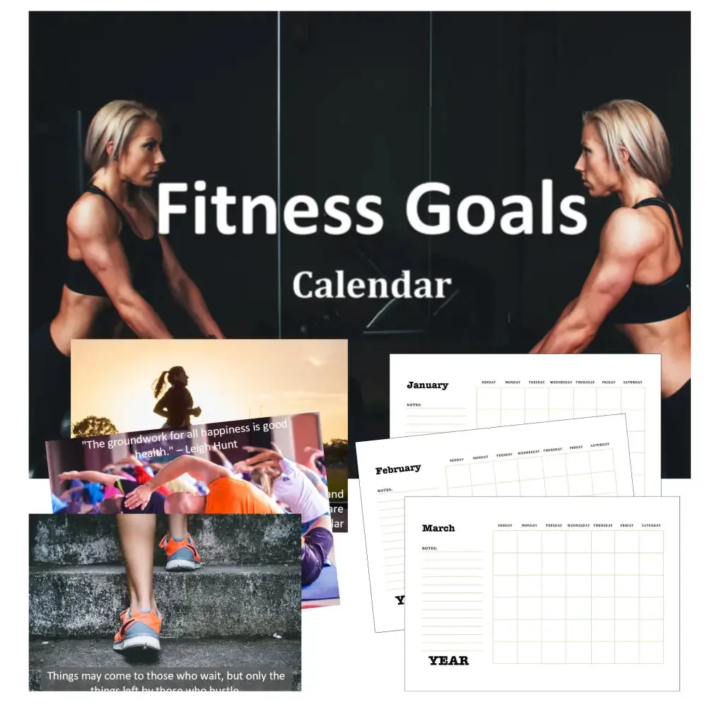 Fitness Goals Calendar PLR