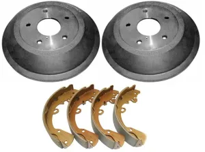 Fits 2006 Dodge Dakota Rear Brake Drums & Organic Brake Shoes