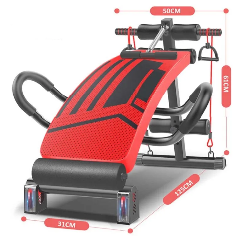 Foldable Sit-up Board For Household Multifunctional Abdomen, Specification: 177P-X4 Black Flagship Model