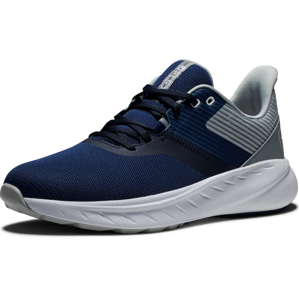 FootJoy Flex Spikeless Shoes - Navy/Grey/White