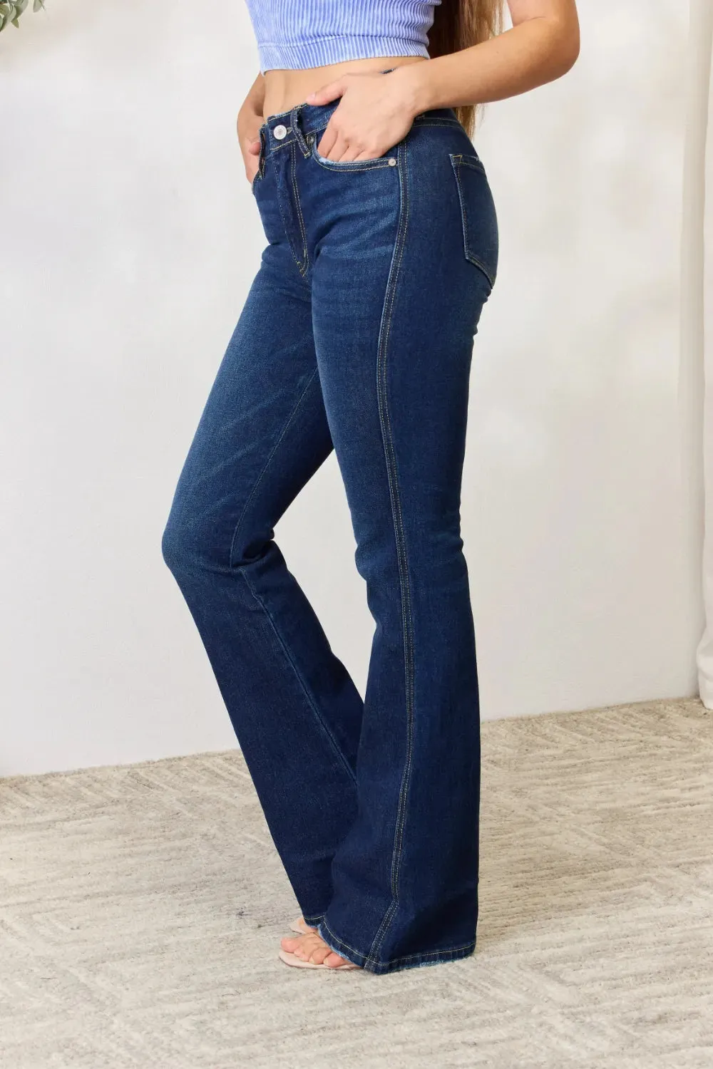 Full Size Slim Bootcut Jeans