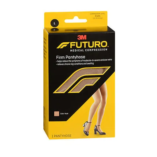 Futuro Medical Compression Firm Pantyhose Nude Large 1 Each By 3M