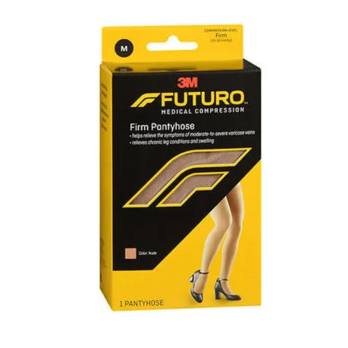 Futuro Medical Compression Firm Pantyhose Nude Medium 1 Each By 3M