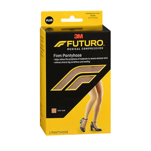 Futuro Medical Compression Firm Pantyhose Nude Plus 1 Each By 3M