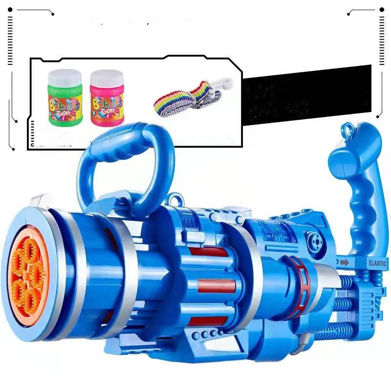 Gatling Bubble Gun Machine Children's Automatic Electric Porous Light Music | Brodtica.com