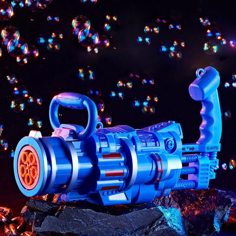 Gatling Bubble Gun Machine Children's Automatic Electric Porous Light Music | Brodtica.com