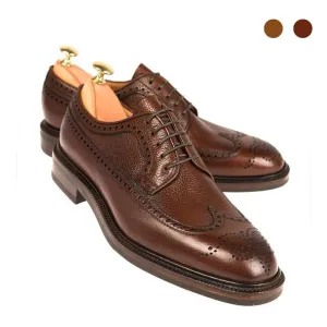 Genuine Leather Classic Pointed Toe Derby Shoes