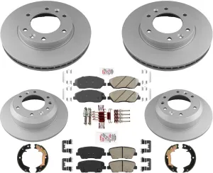 GEO Coated Disc Brake Rotors Disc Brake Pads Parking For Kia Sedona 2007-2014