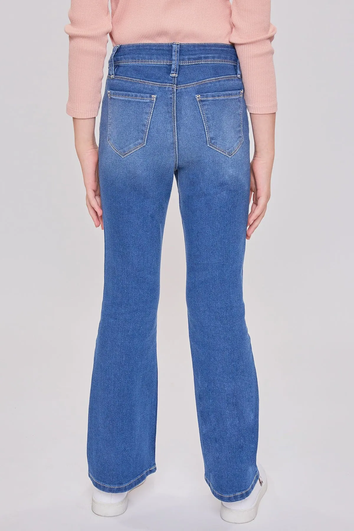 Girls Bell Bottom Essential  Clean Hem Jeans